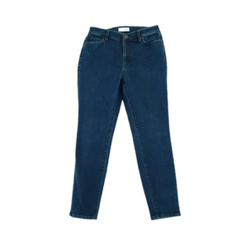 Loft Womens Blue Denim Ankle Jeans Size 27/4 stretchy made and loved Ann Taylor